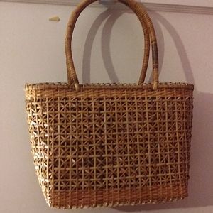 Wicker Tote Bag